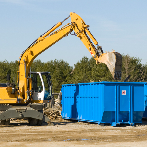 can i choose the location where the residential dumpster will be placed in Flag Pond Tennessee